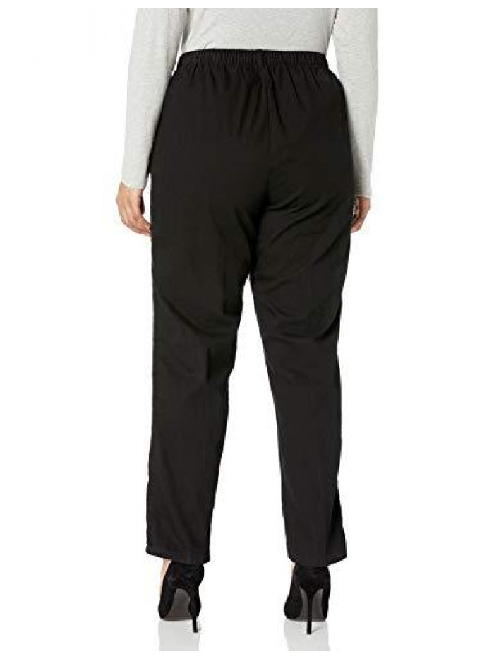 Classic Collection Women's Plus Size Stretch Elastic Waist Pull-On Pant 