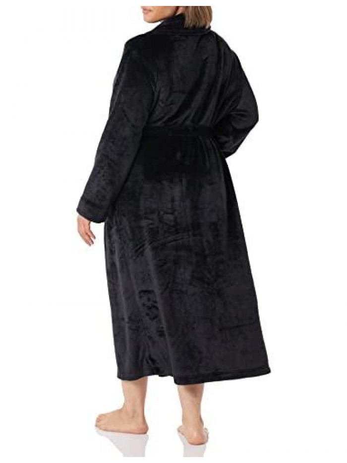 Women's Plus Size Full Length Plush Robe  