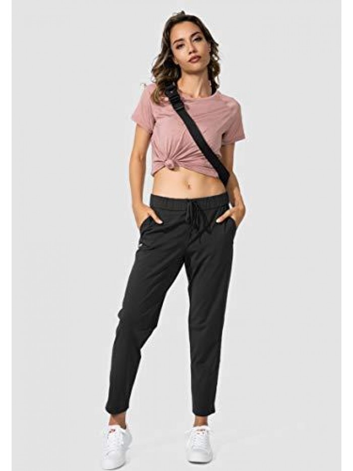 Gradual Women's Pants with Deep Pockets 7/8 Stretch Sweatpants for Women Athletic, Golf, Lounge, Work 