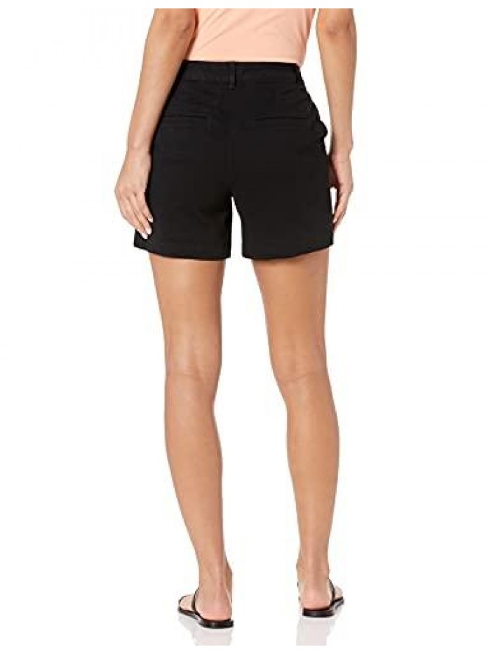 Women's 5 Inch Inseam Chino Short (Available in Straight and Curvy Fits)  