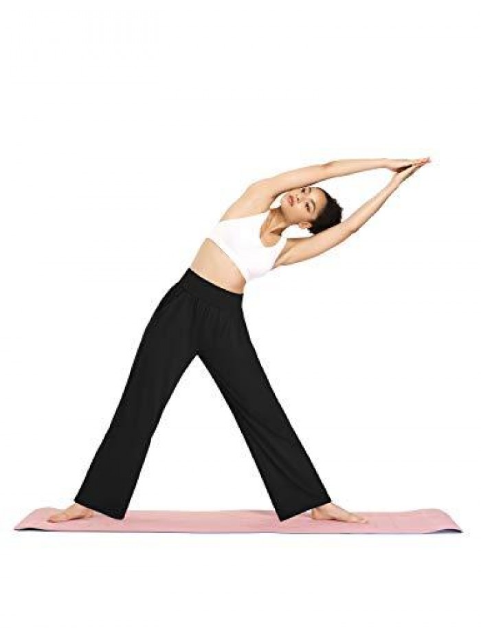 Womens Yoga Sweatpants Comfy Loose Casual Wide Leg Lounge Joggers Pants with Pockets 