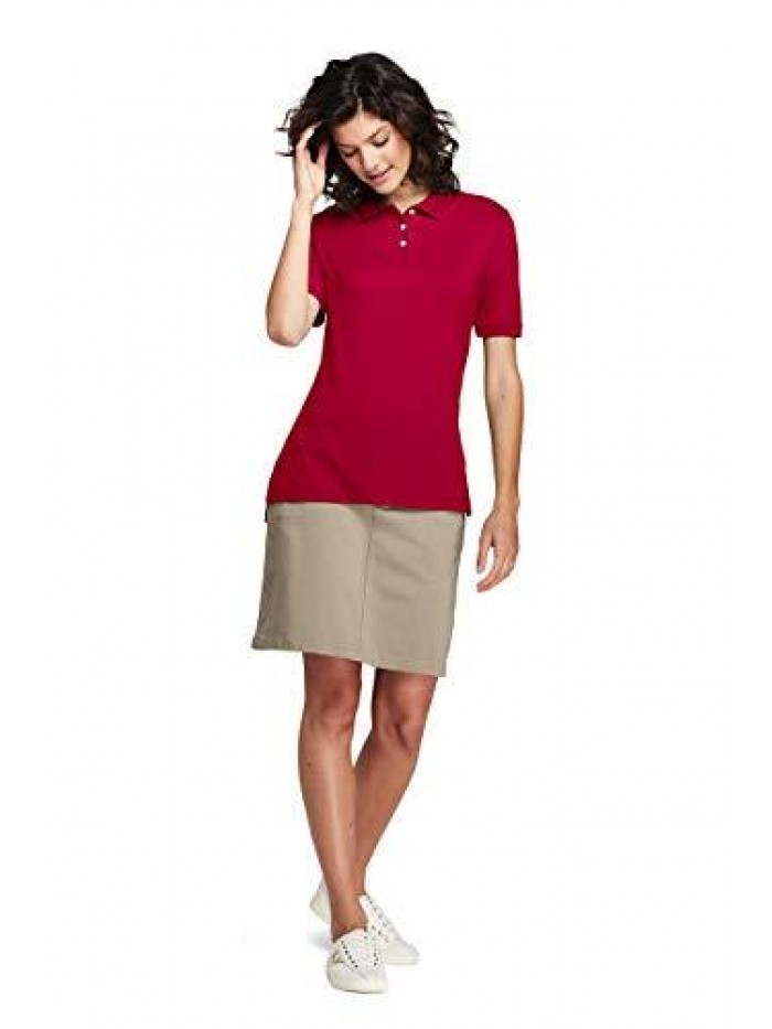 School Uniform Women's Short Sleeve Interlock Polo Shirt  