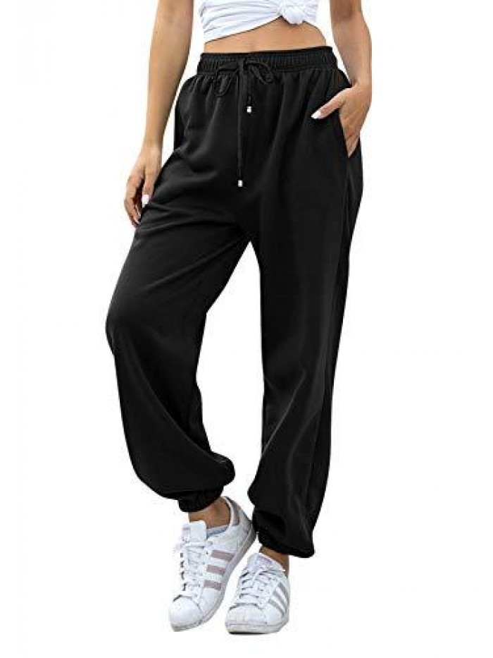Cinch Bottom Sweatpants for Women with Pockets 