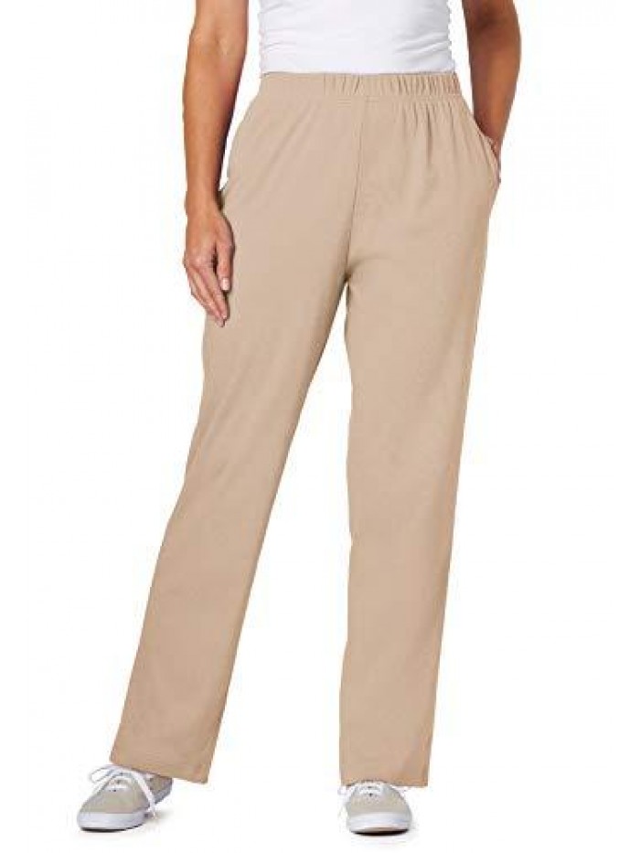 Within Women's Plus Size 7-Day Knit Straight Leg Pant 