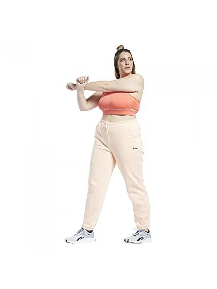 10 by Reebok Women's Relaxed-Fit Adjustable Fleece Jogger Sweatpants 