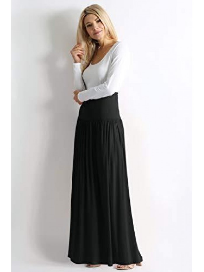 and Plus Size Maxi Skirts for Women Long Length Skirts with Pockets Beach SwimCoverup,Night Out,Casual Office,Party 
