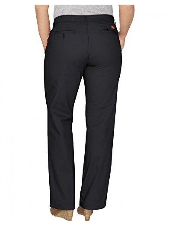 Women's Plus-Size Relaxed Straight Stretch Twill Pant 