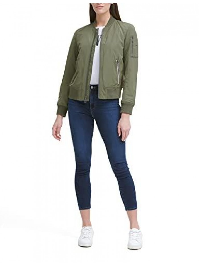 Women's Melanie Bomber Jacket (Standard & Plus Sizes) 