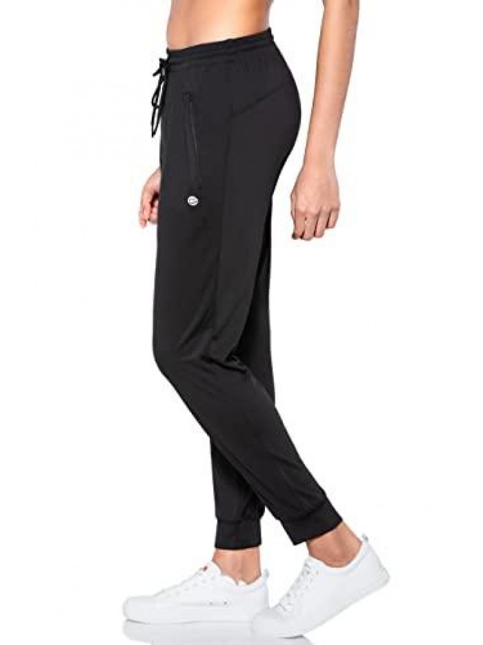 Gradual Women's Joggers Pants with Zipper Pockets Tapered Running Sweatpants for Women Lounge, Jogging 