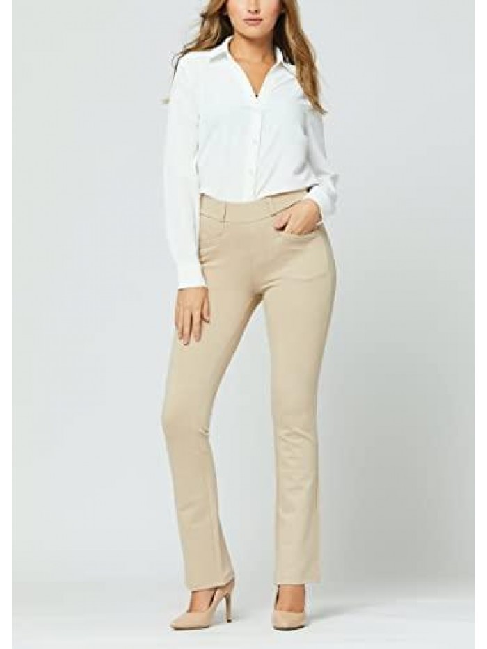 Women's Stretch Dress Pants - Wear to Work - Ponte Treggings 