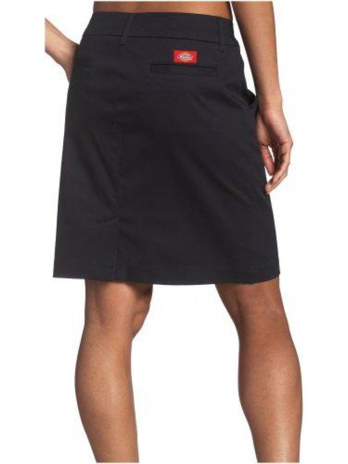 Juniors Uni Double-Buttoned Twill Skirt- School Uniform 