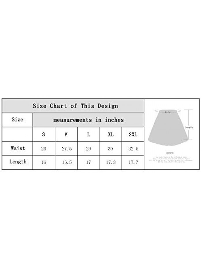 Elastic Waist Plaid Pleated Skirt Tartan Skater School Uniform Mini Skirts 