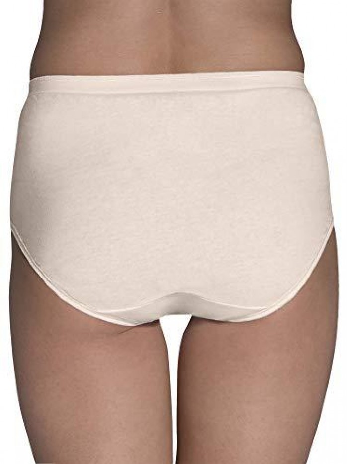 of the Loom Women's Tag Free Cotton Brief Panties (Regular & Plus Size) 
