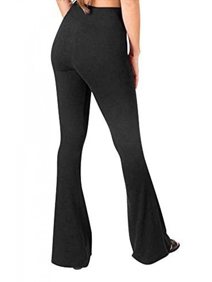 Palazzo Pants for Women - Buttery Soft High Waisted Flare Pants - Leggings Available in 16 Colors 