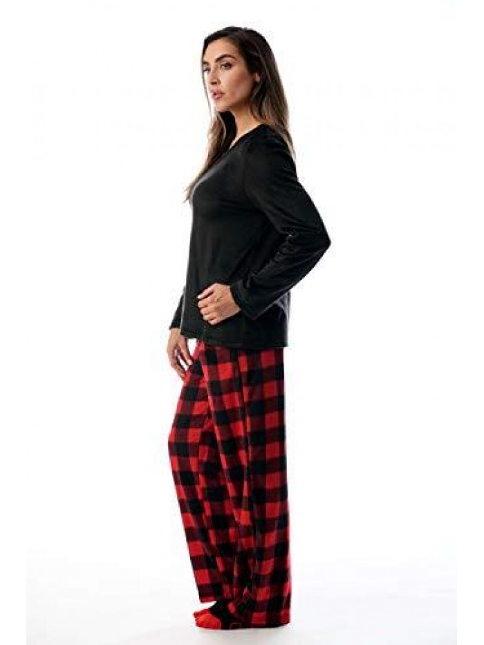 Love Ultra-Soft Women’s Pajama Pant Set - Nightgown with Matching Socks 