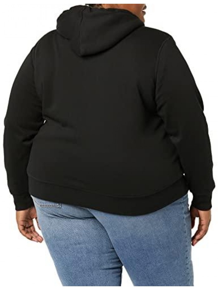 Women's Plus Size Fleece Sherpa-Lined Full-Zip Hoodie  