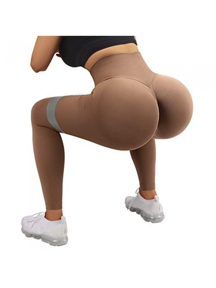 Women Scrunch Butt Lifting Leggings Seamless High Waisted Workout Yoga Pants 