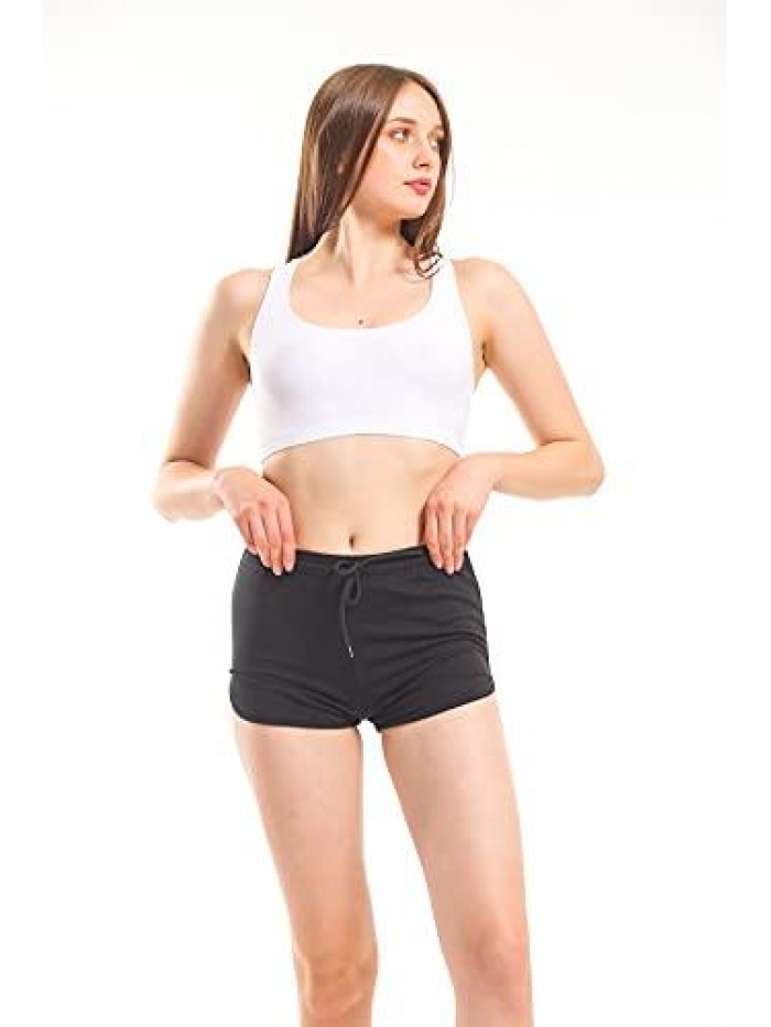 Cotton Shorts for Women Athletic Gym Shorts, Dance Shorts for Girls 