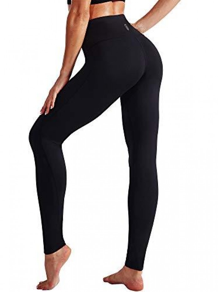 High Waist Running Workout Leggings for Yoga with Pockets 