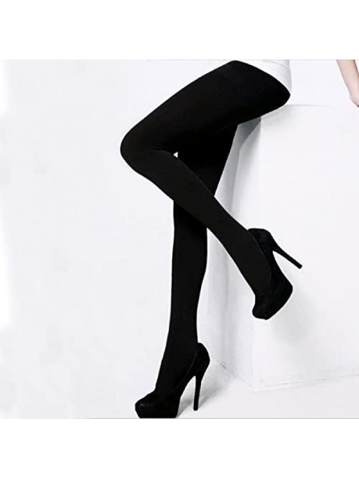 Ksiliup Fleece Lined Tights Women Opaque Thermal Tights For Women Warm Fleece Pantyhose Winter Tights For women