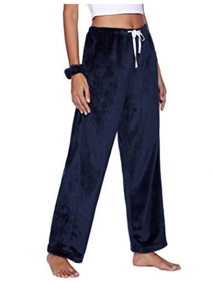 Pajama Pants Womens Soft Pj Bottom Loungewear Long Trousers Pants Casual Bottoms with Pockets Sleepwear 