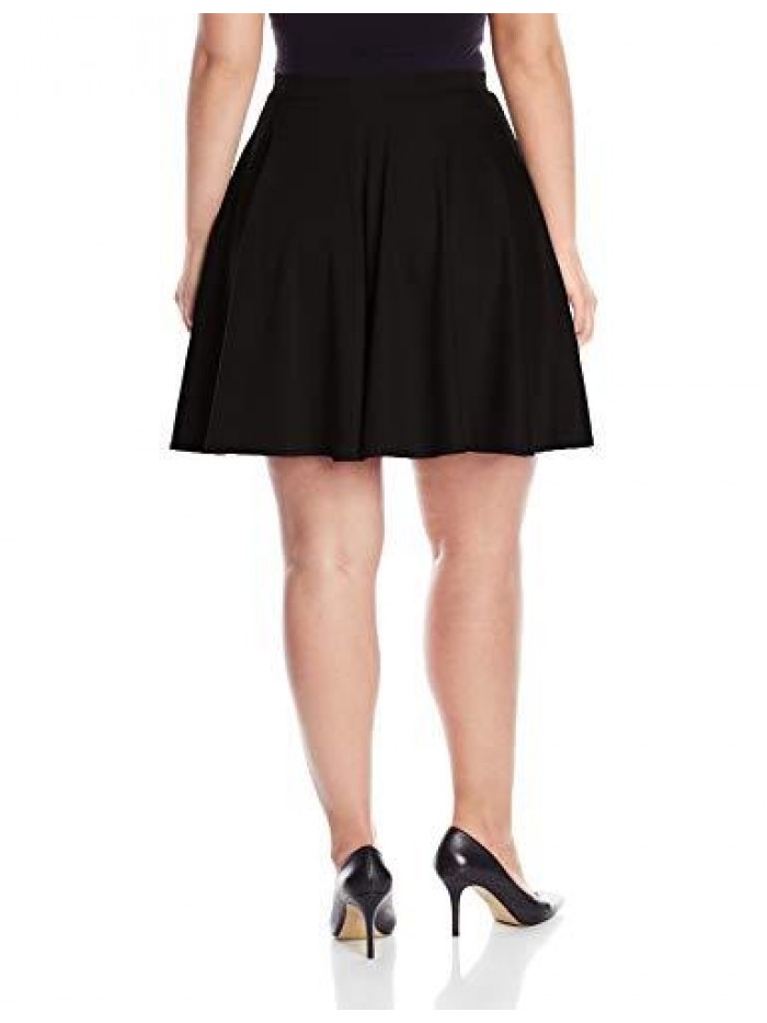 Vixen Women's Plus-Size Short Skater Skirt 