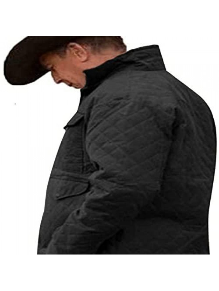 S04 John Dutton Brown Quilted Jacket | Kevin Costner Yellowstone Brown Quilted Cotton Jacket 