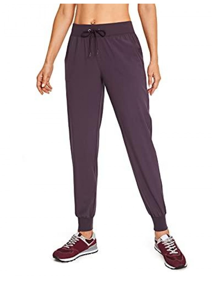 YOGA Women's Lightweight Joggers Athletic Drawstring Workout Running Pants Elastic Waist with Pockets 