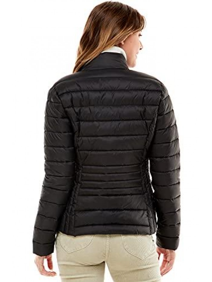 Tree Women's Packable Puffer Jacket - Ultra Lightweight Long-Sleeve Zip Up Puffer Jacket 