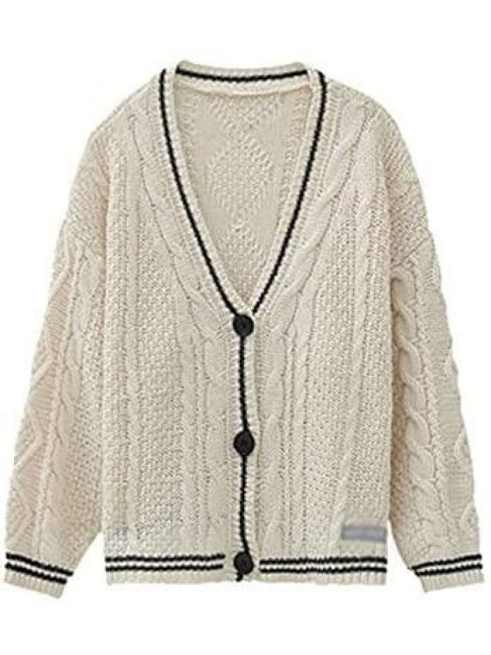 Long Sleeves Cardigan Carabiner Open Front Casual Lightweight Knit Batwing Sweater Coat Beige 