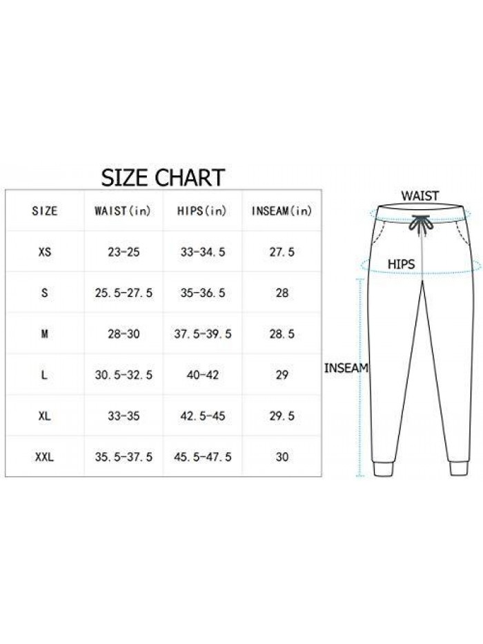Women's Joggers Pants with Pockets Drawstring Running Sweatpants for Women Lounge Workout Jogging 