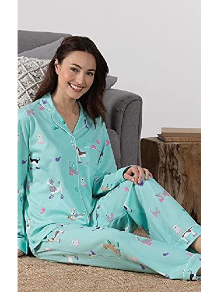 Womens Pajamas - Button Down Pajamas For Women 