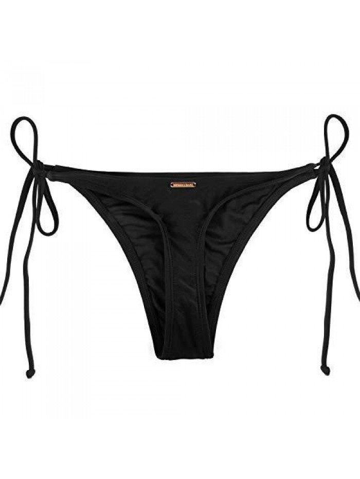 Women's Tie Side Thong Bikini Bottom 