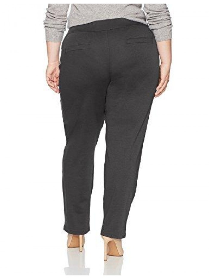 Classic Collection Women's Plus Size Knit Pull-on Pant 