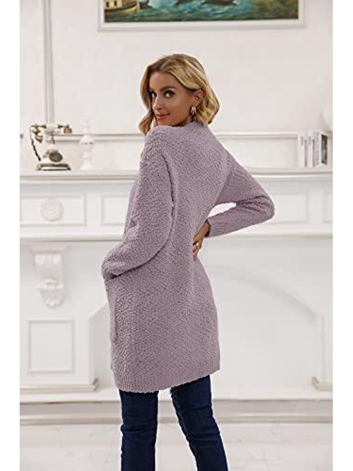 Long Sleeve Lightweight Sweaters Cardigan with Pockets 