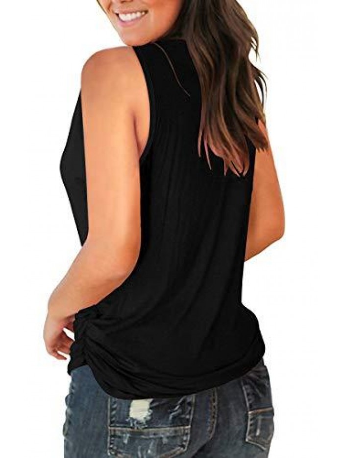 V Neck Tank Tops for Women Casual Sleeveless Shirts Loose Fit 