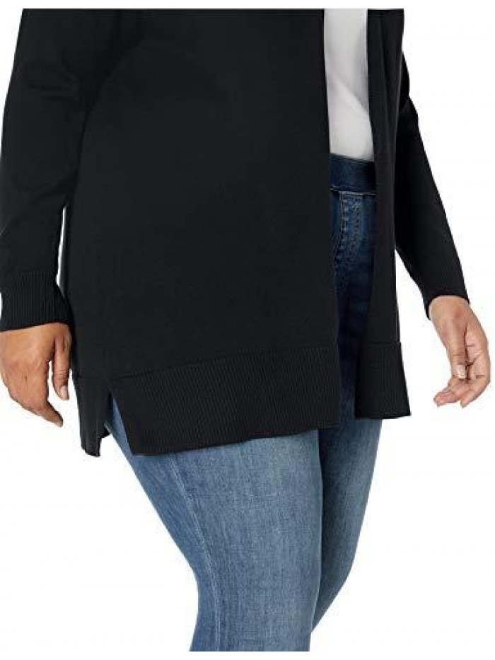 Women's Plus Size Lightweight Open-Front Cardigan Sweater  