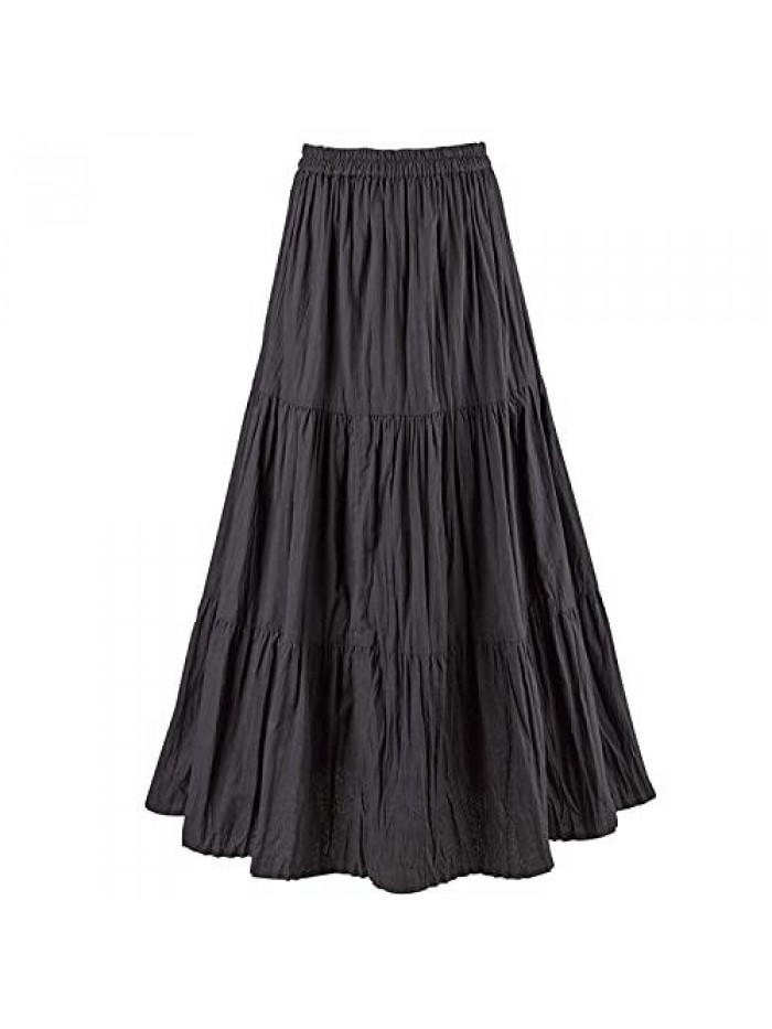 CLASSICS Womens Reversible Broomstick Skirt - Blue Lagoon Paisley Print Reverse to Black 