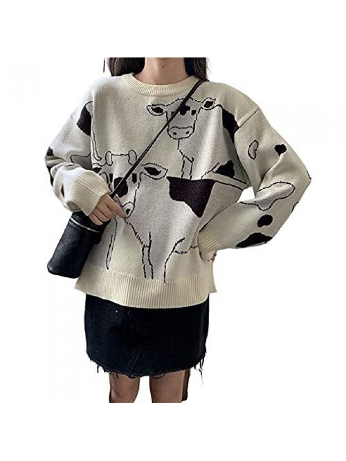 Women Y2K Knit Sweater Vest Tie Dye Tank Top Sleeveless Crop Knitwear Tank E-Girls 90s Streetwear