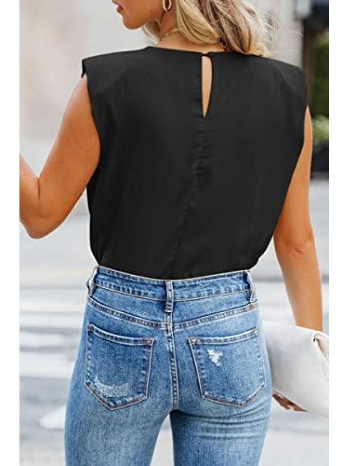 Womens Tank Tops Sleeveless Summer Shirts Loose Casual Tops Blouse 