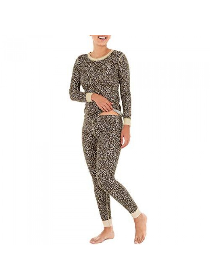 of the Loom womens Micro Waffle Premium Thermal Set 