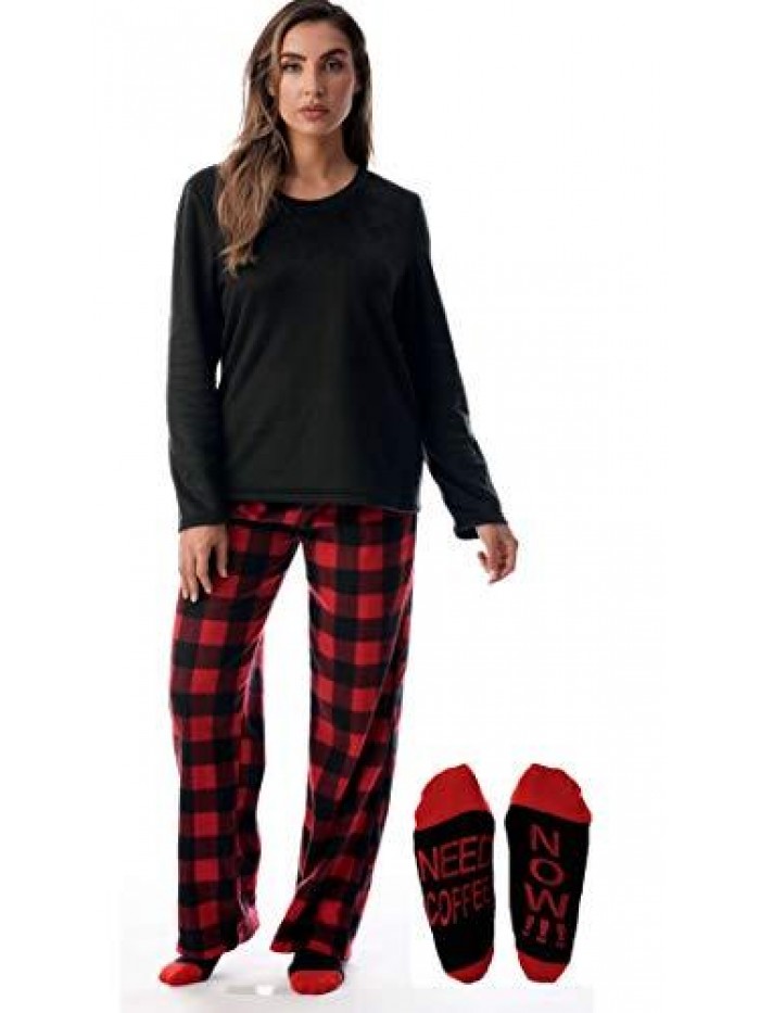 Love Ultra-Soft Women’s Pajama Pant Set - Nightgown with Matching Socks 