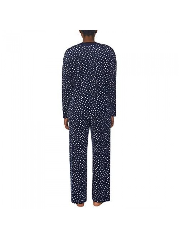 Women's 2 Piece Fleece Pajama Sleepwear Set 