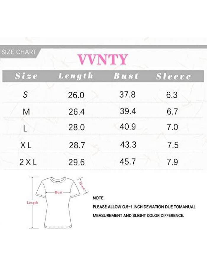 Day T Shirts for Women Cute Heart Print Graphic Tees Casual Short Sleeve Top 