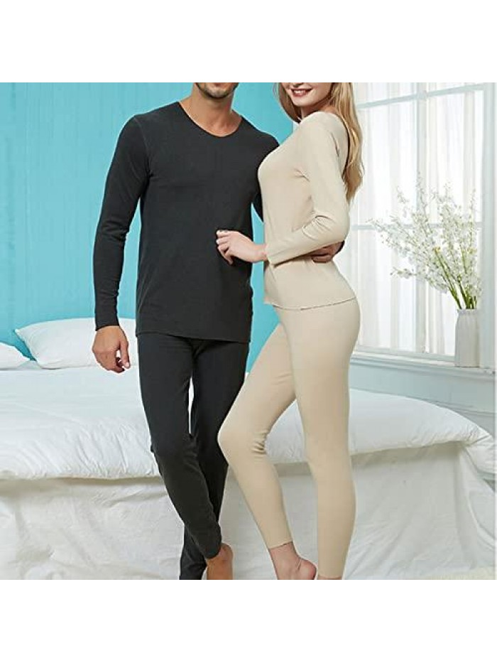 Underwear for Women Ultra Soft Premium Long Johns Set Cold Weather Base Layer Fleece Lined Top Bottom 