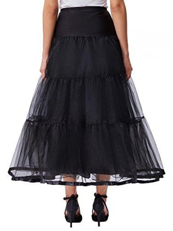 KARIN Women's Ankle Length Petticoats Wedding Slips Plus Size S-3X 