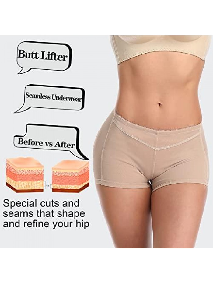 Lifter Panties for Women, Tummy Control Body Shaper Hip Enhancer Shapewear Seamless Underwear Booty Lifter Faja Shorts 