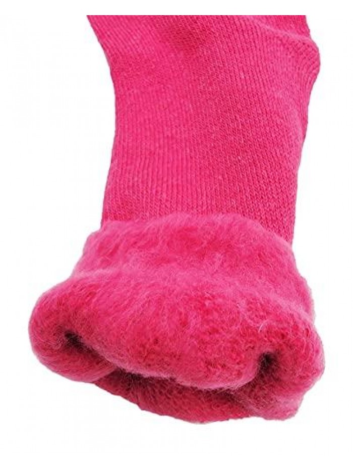Pairs Thick Thermal Socks, Plus Size Womens Brushed Interior Warm Winter Cushioned Crew 
