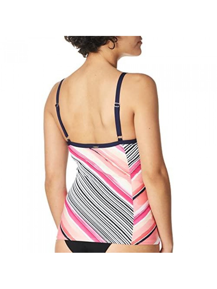 Klein Women's Over The Shoulder Tankini Swimsuit 