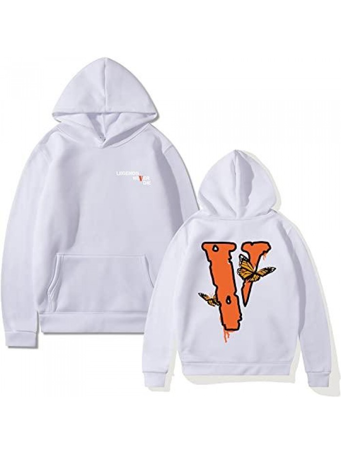Letter Vlone Hoodie Fashion Trend Sweatshirt Hip Hop Pullover Suitable For Young People 